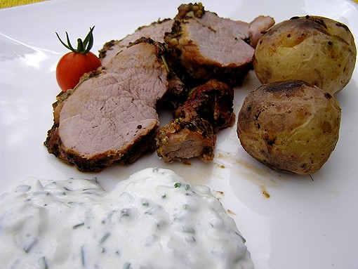 Schweinefilet in Senfkruste