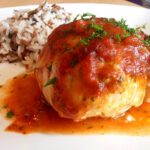 Seelachsrücken in Tomatensauce